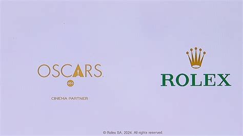 rolex history commercial oscars|rolex at the oscars.